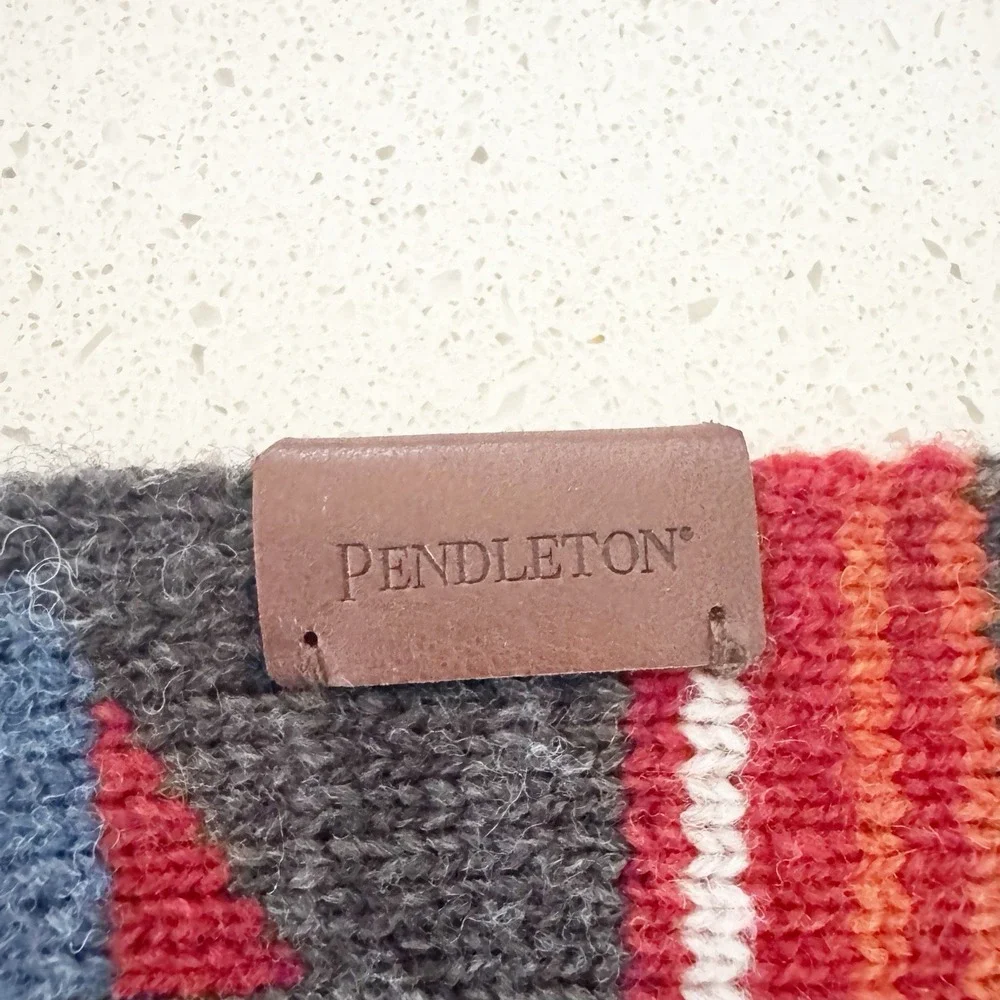 Pendleton Buffalo Bison Lambswool Scarf 10